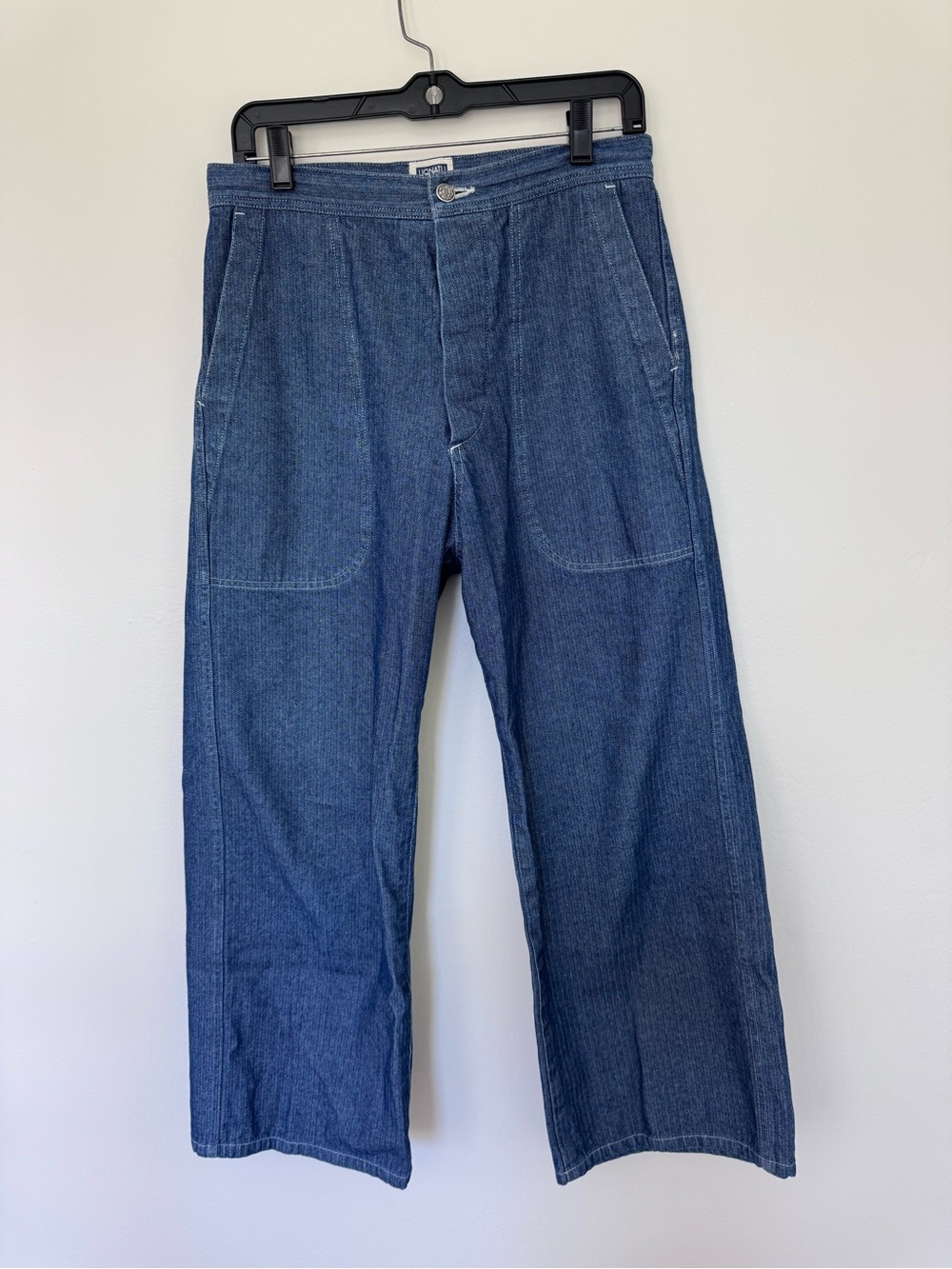 Uqnatu Sailor Pants in Indigo Herringbone size 6